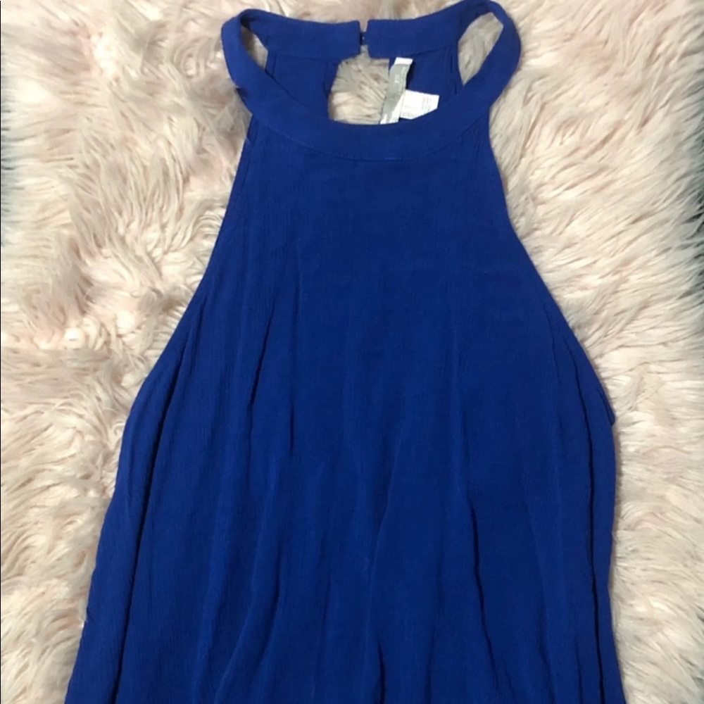 Electric Blue Halter Tank
